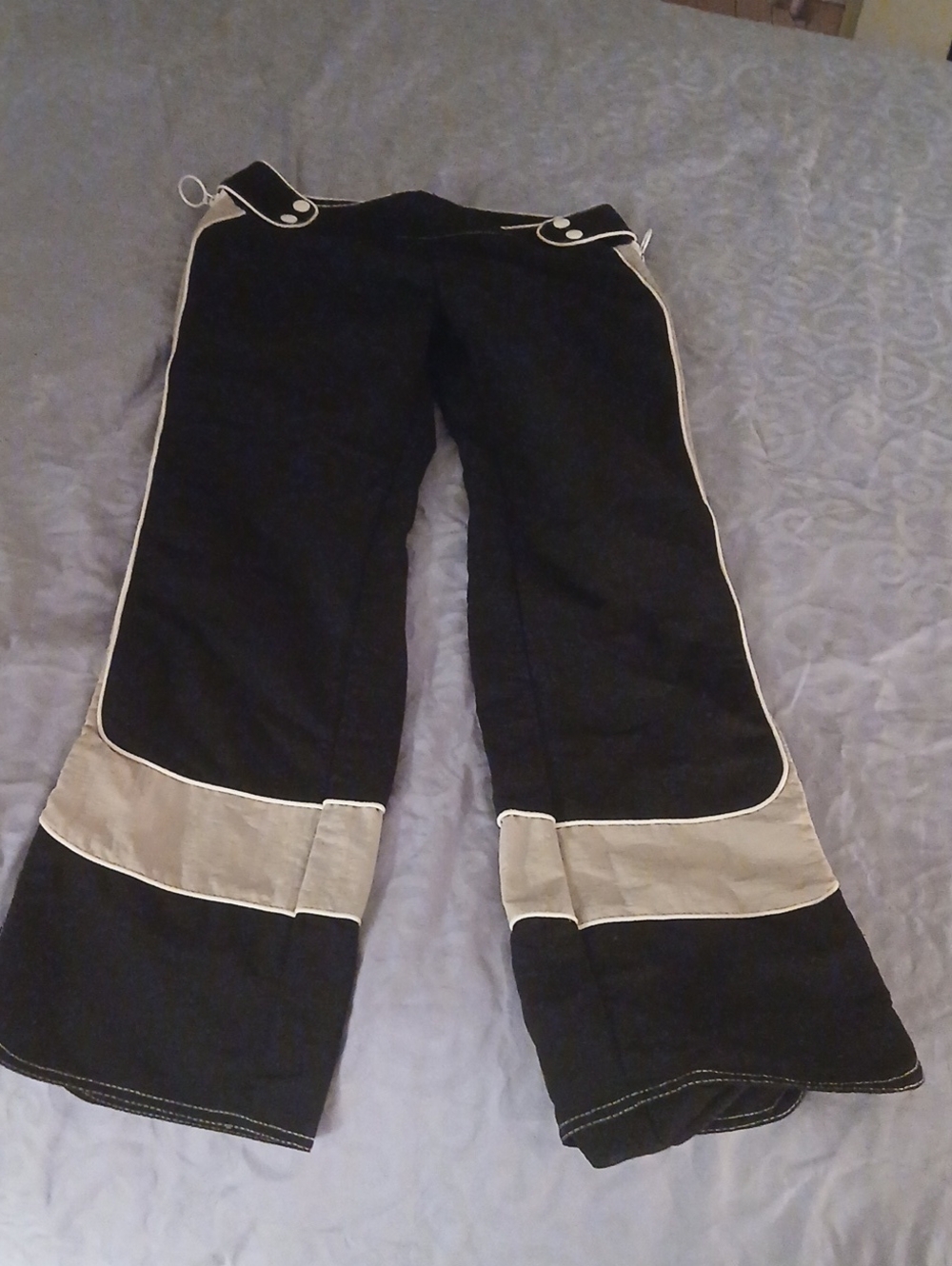 Vintage 90's Australian RAVE Pants with Side Zippers All The Way Down Legs